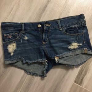 Hollister distressed denim shorts